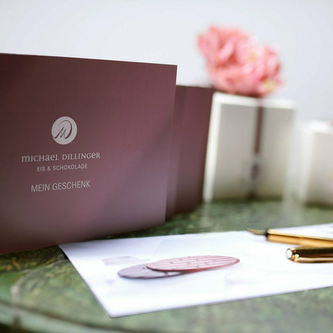 Online Gutscheine schenken 25/50/75/100 € - Meisterwerk Chocolaterie