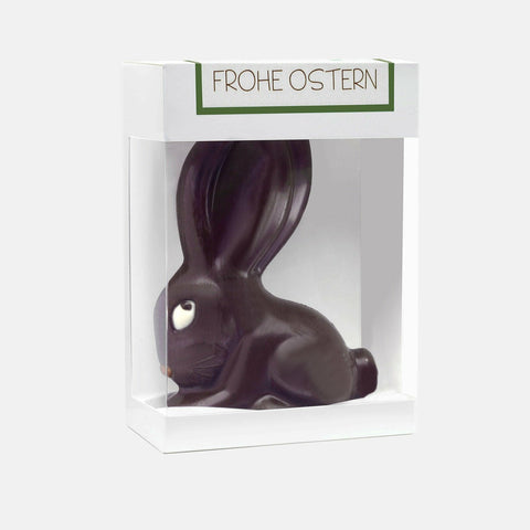 Der mutige BERT Vegan - Veganer Schokoladenhase in der Geschenkbox - Meisterwerk Chocolaterie