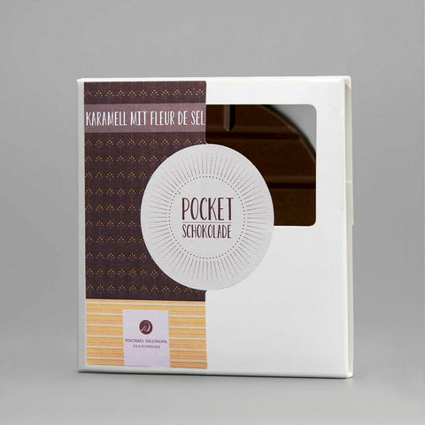 Pocketschokolade - Karamell mit Fleur de sel - Meisterwerk Chocolaterie