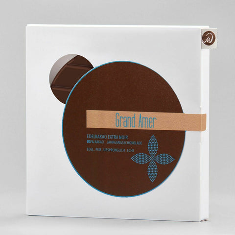 Runde Veredelung Grand Amer - 85% Edelkakaoanteil - Meisterwerk Chocolaterie