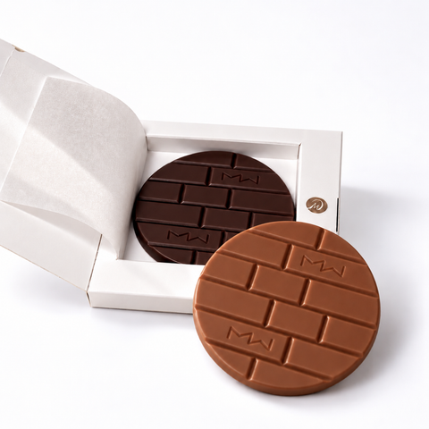 Wichtelpäckchen - round Christmas chocolate